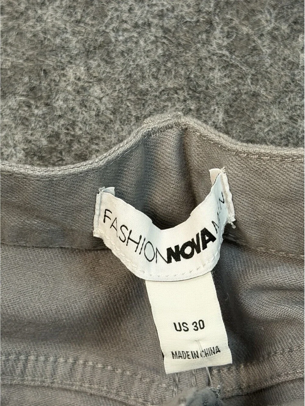 Fashion Nova Jeans Mens 30 Gray Skinny Stretch Denim Pants New With Tags